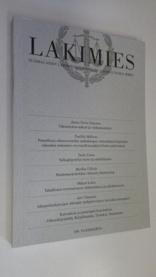 Lakimies 4/2011 : Suomalaisen lakimiesyhdistyksen aikakau...