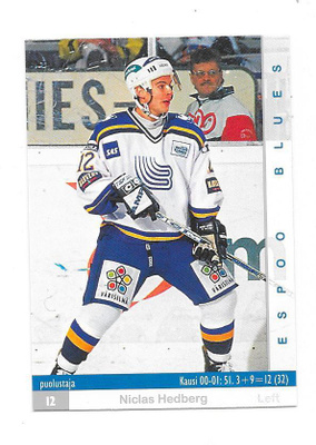 2001-02 CardSet #5 Niclas Hedberg Espoo Blues