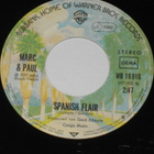 7" MARC & PAUL - Monja - single 1977 instr. pop rock EX- - pikkukuva 2