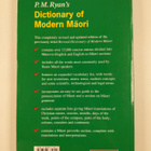 Peter M. Ryan : Dictionary of Modern Maori - pikkukuva 2