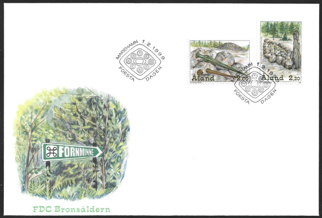 FDC Åland 1999 Pronssikausi  LaPe ÅL 149-150