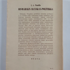 L. A. Puntila : Bismarckin Ranskan-politiikka (signeeratt... - pikkukuva 2