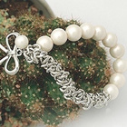 953 . Fahion Pearl Helmet Bowknot Alloy .. Rannekoru - pikkukuva 2