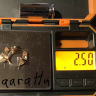 sormus korvanapit pinssi spetroliitti kivet kultakorut 14K - pikkukuva 5