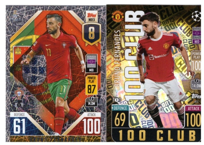 2 x BRUNO FERNANDES Portugali, Manchester United Jalkapallo