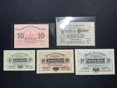 Wienin Notgeld ja Inssbruck 1.Oct.1920