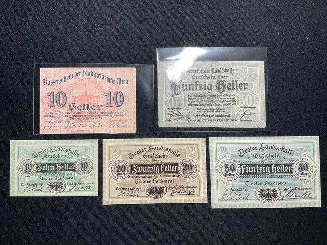 Wienin Notgeld ja Inssbruck 1.Oct.1920