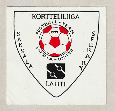 Vanha tarra: Football-team Saksala United