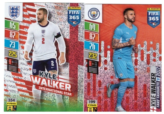 2 x KYLE WALKER Englanti, Manchester City, Jalkapllo