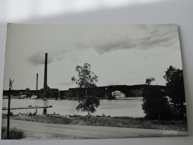 VANHA Postikortti Mänttä 1950-l  Alkup.Mallikappale