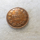 10 penniä 1900 kulkematon patinoinin alkua, kl 9 - pikkukuva 3