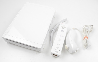 Wii Console (White Model RVL-001 With GC Support)