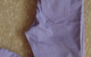 H&M lilat stretch farkut, k.116cm, kimallenapilla