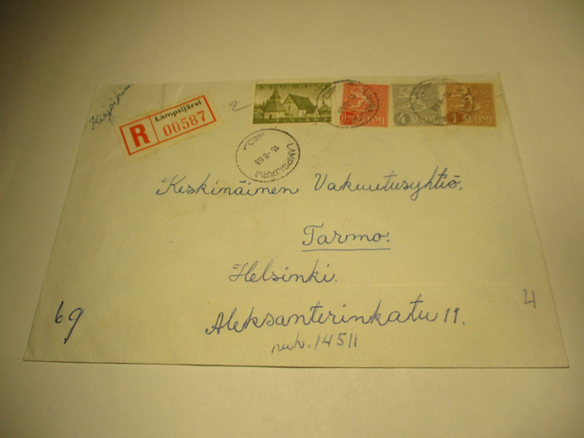 1963 Lampsijärvi R kuori sekapostite