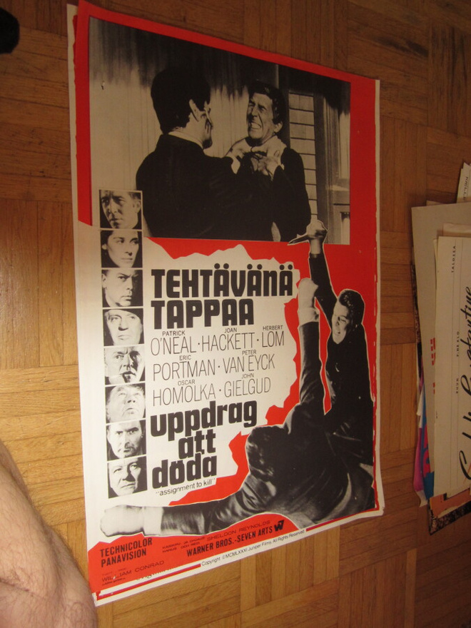 VANHA ORIG ELOKUVAJULISTE TEHTÄVÄNÄ TAPPAA