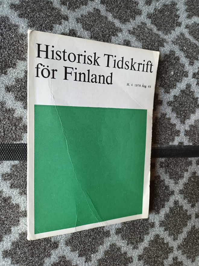 Historisk Tidskrift för Finland 4/1978 Årg. 63