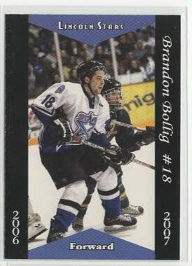 Brandon Bollig 06-07 Lincoln Stars Team Issue #12