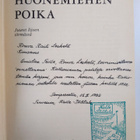 Kalle Päätalo : Huonemiehen poika (signeerattu, tekijän o... - pikkukuva 3