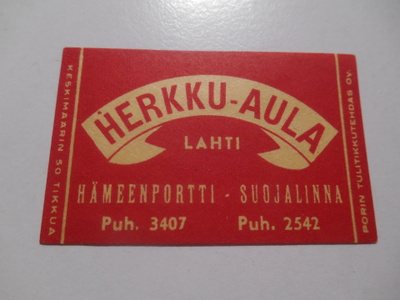 TT Etiketti Herkku-Aula Lahti Hämeenportti Suojalinna