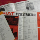 Vanhoja puskutraktori ja kauhakuormaaja esitteitä. - pikkukuva 2