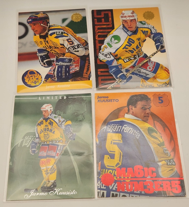 Jarmo Kuusisto jääkiekkokortit 4-in-1