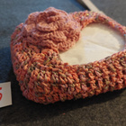 Alina´s Handmade käsin virkattu Nessupiilo ruusulla eri väri - pikkukuva 2