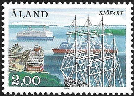 Åland 1984 Merenkulku 2,00 mk ** LaPe 007