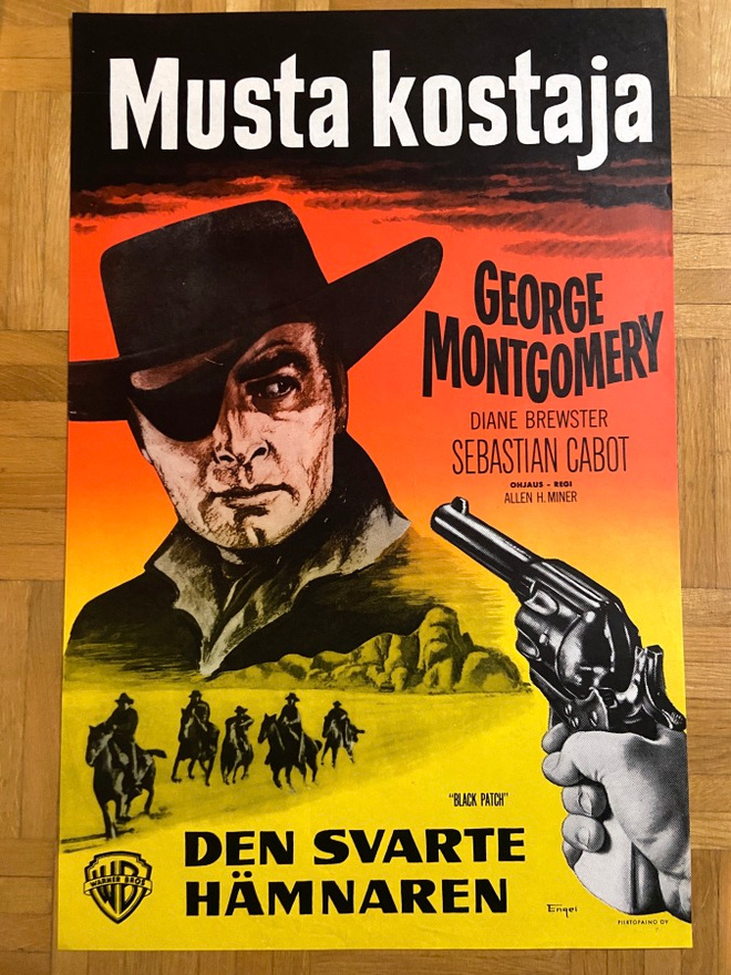 Vanha elokuvajuliste: Musta kostaja