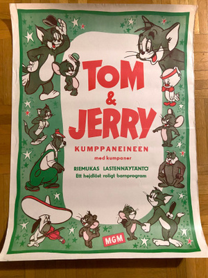 Vanha elokuvajuliste: Tom & Jerry kumppaneineen