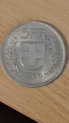 Sveitsi 5 fr 1968