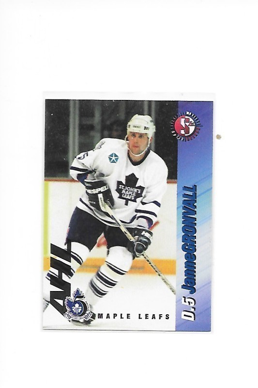 1995-96 St John`s Maple Leafs #5 Janne Grönvall Tappara farm