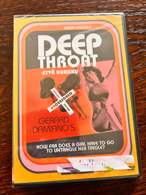 Deep Throat DVD (syväkurkku, uusi muoveissa)