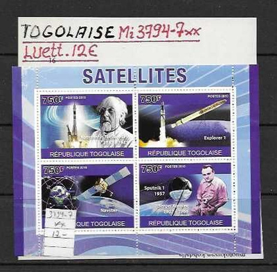 TOGOLAISE Mi 3794-7**SATELLITES LUETT. 12€