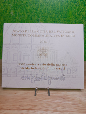 ALE! Vatikaani 2 euro juhlaraha - Michelangelo 2025