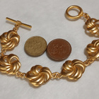 21k kullattu Kanadalainen Chunky Swirl Knots rannekoru - pikkukuva 5