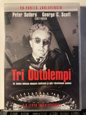 TRI OUTOLEMPI, DVD x 2, Kubrick, Sellers, Scott, rem.