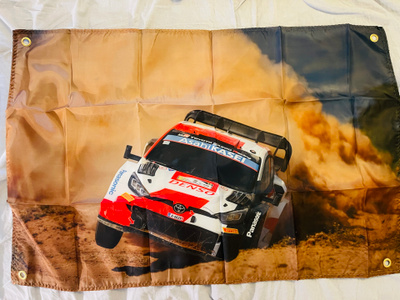 Toyota Gazoo AUDI MOPAR NGK Lancia delta Castrol  lippu 1kpl