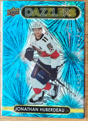 Jonathan Huberdeau 2021-22 UD Series 1 Dazzlers Blue
