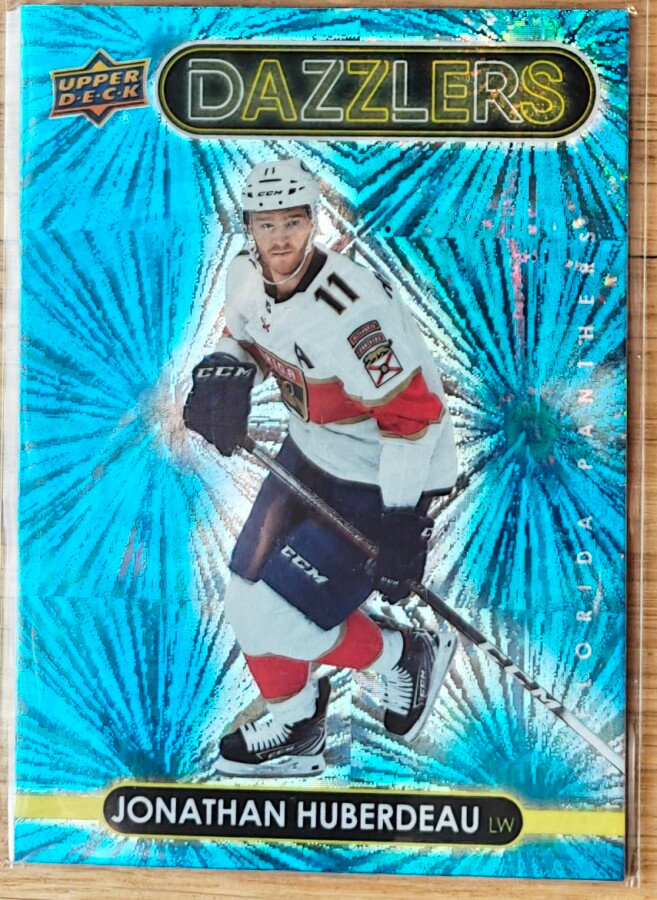 Jonathan Huberdeau 2021-22 UD Series 1 Dazzlers Blue