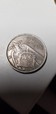 25  ptas  espanja 1957  KL 4