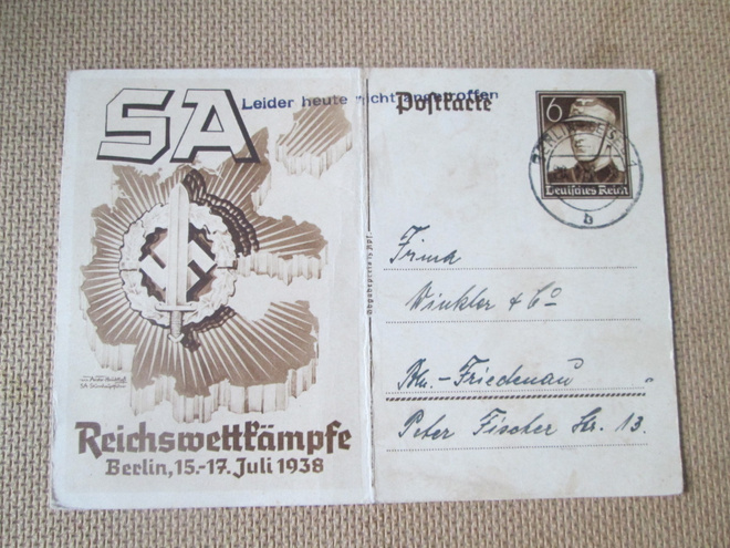 Reich: SA propaganda ehiö 1938