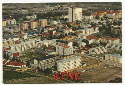 Kemi Keskustan ilmakuva 1970-luku