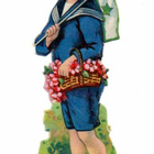 WANHA / Merimiesasuinen poika lippu olallaan. 1930-l. - pikkukuva 2