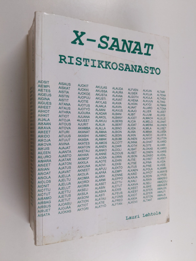 Lauri Lehtola : X-sanat : ristikkosanasto