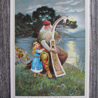 KALEVALA.....näköispainos v. 1902 piirroskortista. - pikkukuva 1
