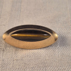 Tiikerinsilmä-rintaneula, 14K, 3,2 cm, 1,4 cm, 3,3 g - pikkukuva 1