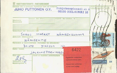 1977 pakettikortti