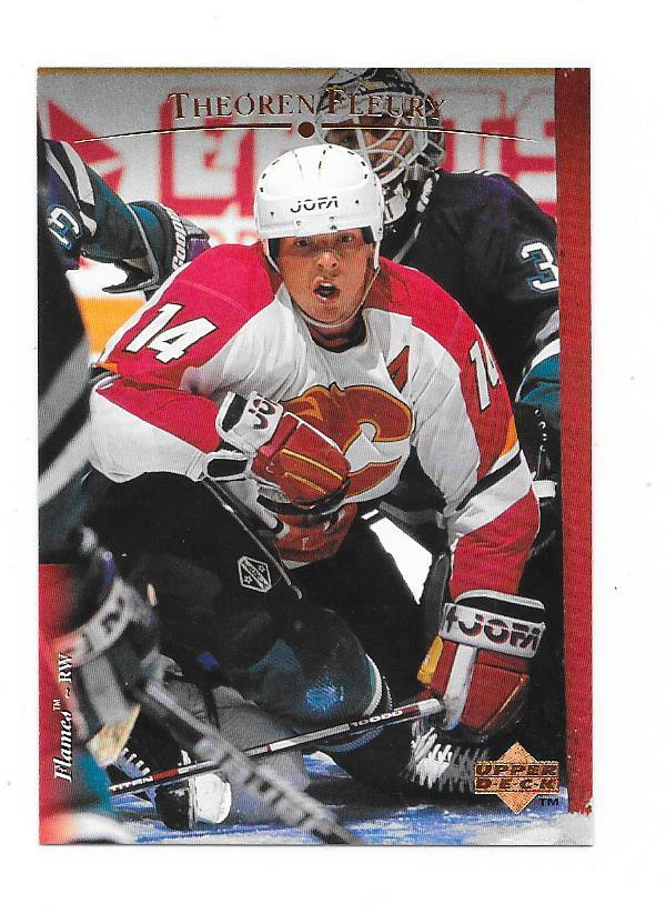 1995-96 Upper Deck #179 Theoren Fleury Calgary Flames