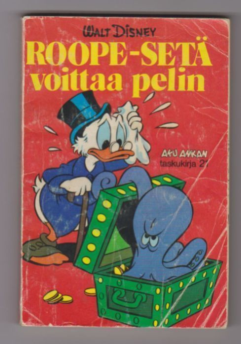 Aku Ankan Taskukirja 21 - Roope-setä Voittaa Pelin 1.p 1974