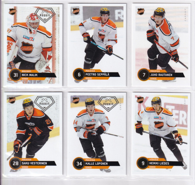 2021-22 Cardset Series 1 KooKoo Team Set 12 korttia (73-84)